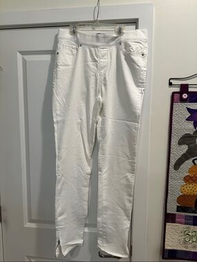 Martha Stewart White Pull-On Skinny Pants Size 12T